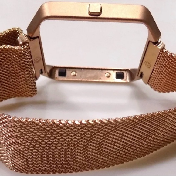 Milanese Mesh FITBIT BLAZE Bracelet Copper Tone Stainless Steel Watch Band NEW - Picture 5 of 7